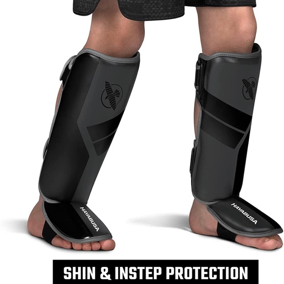 Hayabusa S4 Kids Shin Guards, Muay Thai, MMA, Kickboxing, Martial Arts, Large - Picture 3 of 6